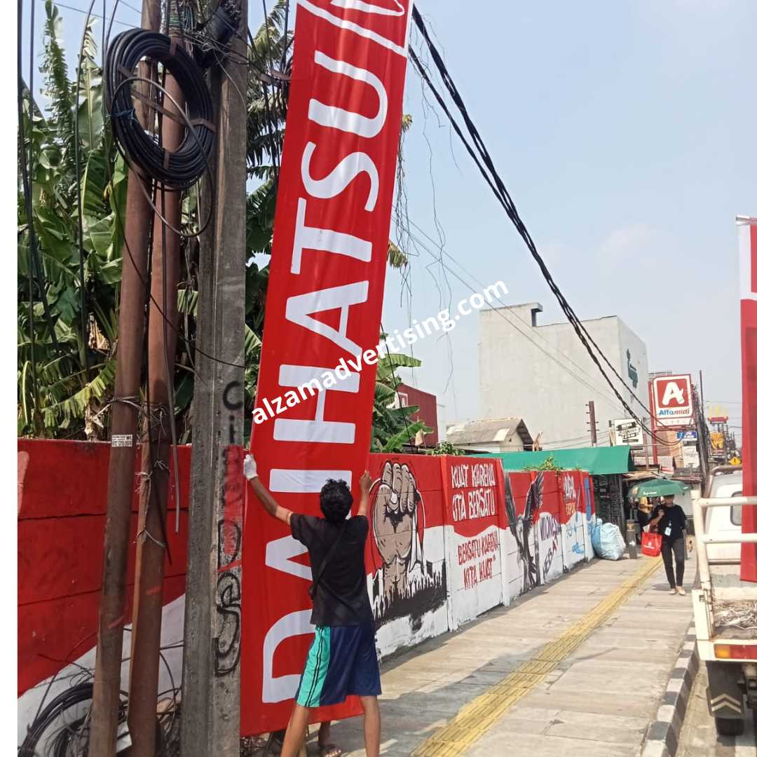 Jasa pasang umbul umbul event profesional