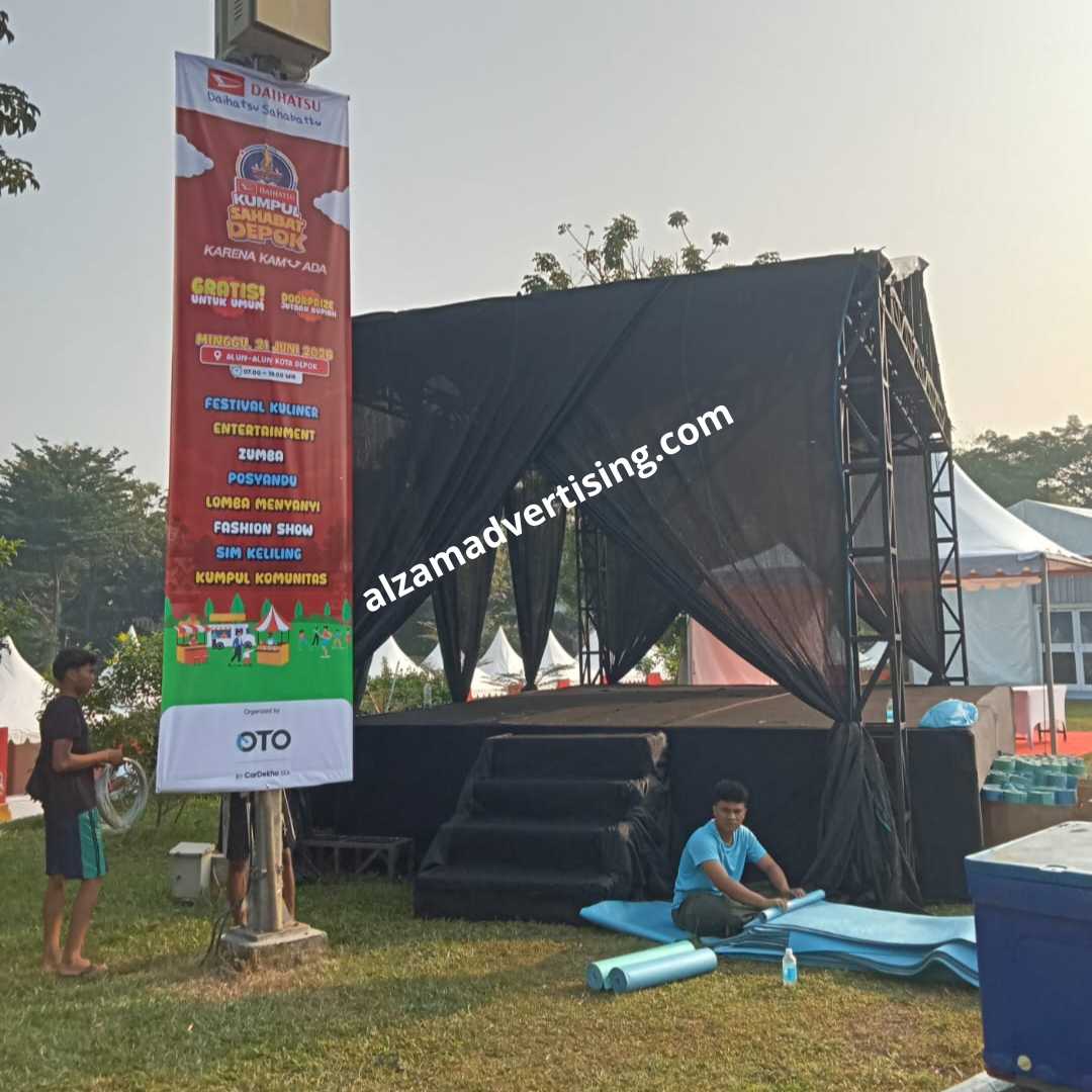 Jasa pasang umbul umbul event profesional